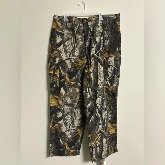 Woolrich Realtree Hardwoods Hunting Pant Size  42 Saddle Cloth Nylon Quiet Camo - Picture 1 of 8